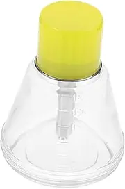 Gatuida Transparent Glass Pump Bottle Corrosion Resistant for Nail Polish Remover Durable Glass Container with Core Easy Liquid