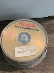 Kodak 24k Gold Preservation CD-R 300 Year 52x 700MB 80Min Pack of 25 Unopened
