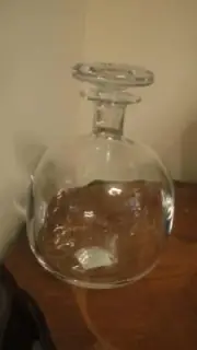 Lenox Kate Sloan Street Crystal Barrel Decanter New