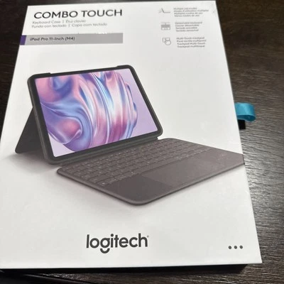 New 2024 Logitech Combo Touch for iPad Pro 11" (M4) Keyboard Case 920-012659