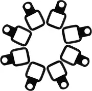 GARVALON Secure Your Car Cargo 8pcs D-Shaped Pull Ring Tie Down Anchors Compact Design for Car Accessories