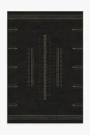 185' x 275' | Machine Washable Runner Rug | Kid & Pet Friendly | Indoor Rug | Milos Black Rug | Ruggable