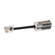4P4C RJ9 RJ11 Handset Tellephone Cable Connector Black