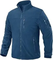 [Zozogag] Men's Fleece Jackets Fall Winter Cold Weather Thermal Tactical Jackets Full Zip Jackets Blue GN US XL Plus (CN 3XL)