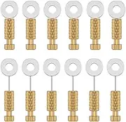 12pcs Leather Suture Positioning Needles 12mm 18mm DIY Leathercraft Located Needles Brass Leather Locking Pins DIY Tool Suture Fixed Position Needle DIY Suture Positioning Needle