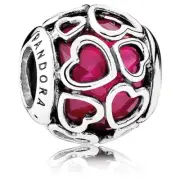 New 100% Genuine Authentic Pandora Pink Encased in Love Faceted Charm 792036NCC