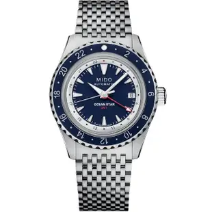 【MIDO 美度】Ocean Star 海洋之星 GMT 200米機械潛水錶(40.5mm M0268291804100)