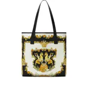 [Versace] Versace Coral Theatre La Medusa Canvas Tote Bag
