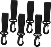 VICASKY 6pcs Stroller Hooks for Bags Hanging Clips for Diaper Bags Shopping and Installation Durable and Design Convenient Organizer for Stroller Accessories