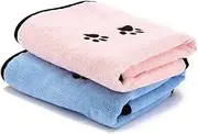 Ipetboom Dog Bath Towel Pet Dog Super Absorbent Material Quick Dry No Static 50x90cm