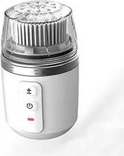 Electric Facial Cleansing Brush,Rechargeable ， Heads for Exfoliating, Massaging and Makeup Blending(White)