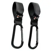 2 Pcs Baby Stroller Hooks for Hanging | Multipurpose Stroller Pack of 2 Black