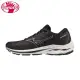 Mizuno Wave Inspire 18 [J1GD224604 女 慢跑鞋 超寬楦 路跑 輕量 避震 支撐 黑白