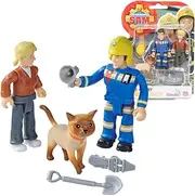 Sam Fireman Elvis, Penny, Cat, Game Figures Set, Fireman Sam, 90130
