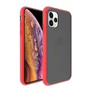 Transparent Frosted PC TPU Bumper Case For Apple iPhone 11 (6.1") - Red