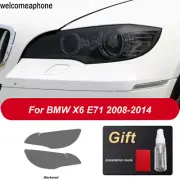 Pre-cut Headlights Smoke Paint Protection Vinyl Tint Wrap Film For BMW X6 E71/M (for: BMW)
