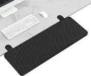Ergonomics Desk Extender Tray, 11.8"x5.9" Punch-Free Clamp on, Foldable Keyboard Drawer Tray, Table Mount Arm Wrist Rest Shelf, Computer Elbow Arm Support