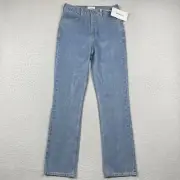 Frame Jeans Womens 26 Blue Poolside High 'N' Tight Straight Leg Denim Light Wash