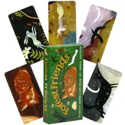 Forest Friends Oracle Cards 40 Mini Tarot Cards Positive Inspiration From The Animal Kingdom Wisdom Edition Deck Game