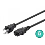 Monoprice 39781 MONOPRICE POWER CORD - NEMA 5-15P TO IEC 60320 C13 18AWG 10A/125