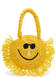 Stella Mccartney Kids Sunshine Raffia bag - Yellow - One Size ONE SIZE