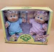 2005 Cabbage Patch Kids Twin Babies Play Along (PA) Boy & Girl Blonde Blue Eyes