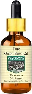 Devprayag Pure Onion Seed Oil (Allium cepa) with Glass Dropper Natural Therapeutic Grade Cold Pressed 5ml (0.16 oz)