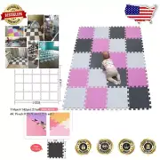 Safe & Soft Interlocking Play Mat Tiles for Babies - 142cm x 114cm Area
