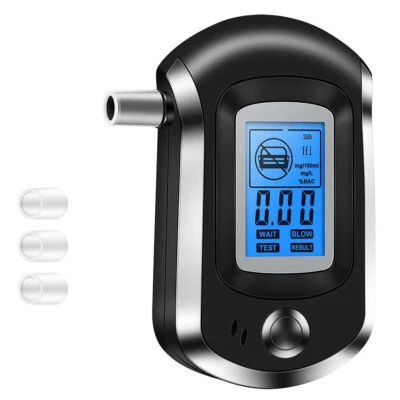 LCD Digital Test Breath Blood Alcohol Tester Blow-In Breathalyzer Professional
