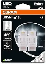 OSRAM LEDriving SL, ≜ P27/7W, White 6000K, Double Blister (2 lamps), LED Retrofit, offroad use only