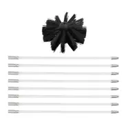 4inch Chimney Cleaner Brush Rotary Sweep Kit Flexible Rod Dia Fireplace Cleaning