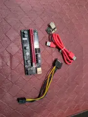 PCI-E 1x to 16x Powered USB 3.0 GPU Riser Extender Adapter Card VER009S - 6 Unit