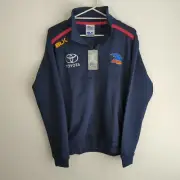 Adelaide Crows AFL BLK Men's Size Large Navy Blue Full Zip Jumper Jacket New NWT