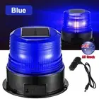 Solar LED Beacon Flashing Lights Magnetic Strobe Emergency Warning Light Lamp