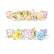 [Metallic Dice Games] MDG Resin 16mm Polyhedral Dice Set - Fruit Dice