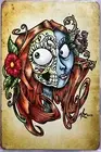 TWO FACED Rustic Look Vintage Tin Metal Sign Man Cave, Shed-Garage & Bar