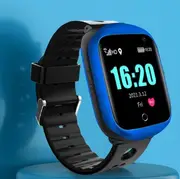 FA66 4G Kids Smart Watch Phone GPS SOS LBS WIFI Real-Time Location Camera Video Call Heart Rate Monitor SIM Network Smartwatch Blue