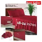 King-Size 4-Piece Microfiber Sheet Set with Extra Deep Pockets & Fade Resistance