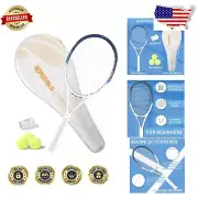 Graphite Tennis Racket Set - 27'' Racket with Ergonomic Grip & Essentials
