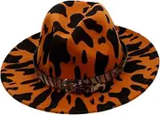 [OATIPHO] Jazz Top Hat Hats Bonnets Bandanas Headband Cap Straw Hat for Men Retro Hat Jazz Decor Hat Cosplay Stage Show Hat Fedora Hat Ladies Hat Performance Hat Party Hat Woolen Red