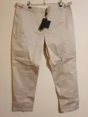 David Lawrence Cotton Stretch Beige Work Pants Adjustable Sz 16 Full Length