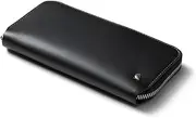[Bellroy] Folio (Premium Leather Coin Purse, Zipper Closure, RFID Protection, Holds 10-14 Cards, Flat Note Section, Magnetic Coin Pouch) - Black
