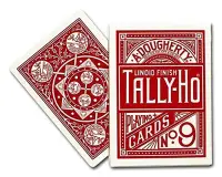 在飛比找Yahoo!奇摩拍賣優惠-【USPCC撲克】TALLY-HO 撲克牌 9R14 扇紅藍