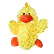 KONG Dr Noys Platy Duck Plush Dog Toy Yellow with Brown Spots set of 3