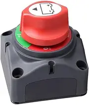 12V 300A Key Battery Selector Isolator Disconnect Rotary Switch Circuit Cutter Fit for Camper Car Auto RV Marine Boat