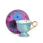 【T2 TEA】T2魔幻摩洛哥系列杯碟組(T2 MOROCCAN TALL CUP & SAUCER_AQUA)