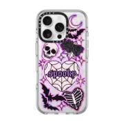 iPhone 16 Pro Clear Case MagSafe Compatible SPOOKY by Chiara LB art