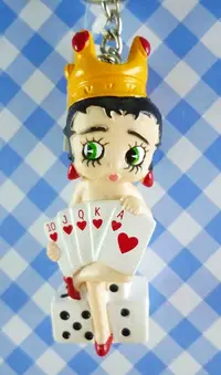 在飛比找Yahoo奇摩購物中心優惠-【震撼精品百貨】Betty Boop_貝蒂~鎖圈-撲克女郎