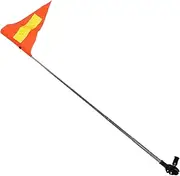 ibasenice Golf Cart Reflective Flag with Telescopic Pole High Safety Flag for Mobility Scooters and Strollers Lightweight Durable Design for Enhanced Visibility Low