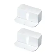 2PK iDesign Classic Plastic Sink Caddy w/ Tray Kitchen/Bathroom Organiser White
